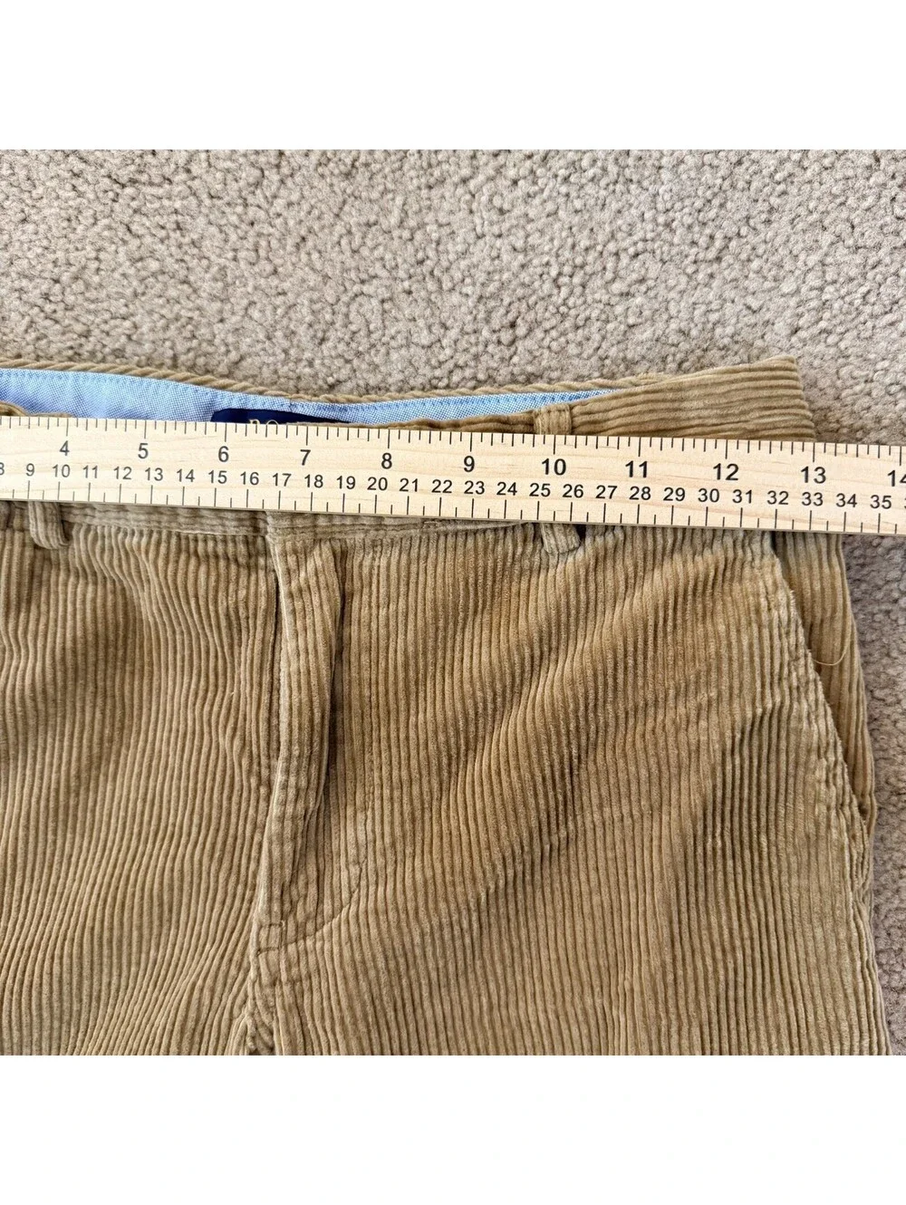 Polo Ralph Lauren Corduroy Pants Boy's 14 Brown Tan Cords Chino Straight Pony RL